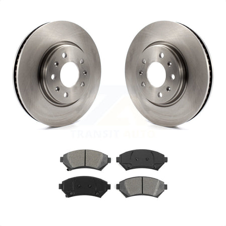 Front Disc Brake Rotors And Semi-Metallic Pads Kit For 2003-2004 Cadillac Seville K8S-100034 by Transit Auto