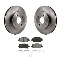 Front Disc Brake Rotors And Semi-Metallic Pads Kit For Chevrolet Cobalt Saturn Ion Pontiac G5 Pursuit K8S-100037