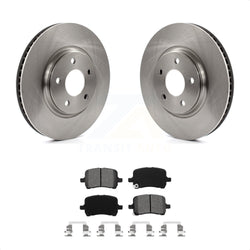 Front Disc Brake Rotors And Semi-Metallic Pads Kit For Chevrolet Cobalt Malibu Saturn Ion HHR Pontiac G6 Pursuit K8S-100038