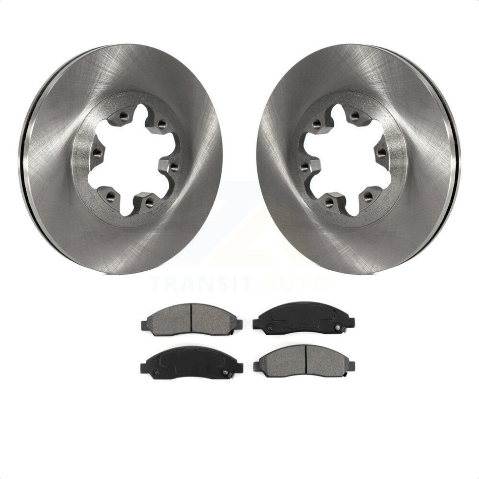 Front Disc Brake Rotors And Semi-Metallic Pads Kit For Chevrolet Colorado GMC Canyon Isuzu i-290 i-280 i-370 i-350 K8S-100044 by Transit Auto