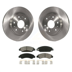 Front Disc Brake Rotors And Semi-Metallic Pads Kit For 2007-2007 Chevrolet Tahoe GMC Suburban 1500 Yukon Cadillac Avalanche XL Escalade ESV EXT K8S-100049