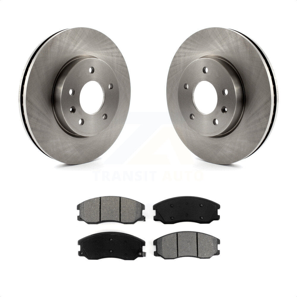 Front Disc Brake Rotors And Semi-Metallic Pads Kit For Chevrolet Equinox Saturn Vue Captiva Sport Pontiac Torrent Suzuki XL-7 K8S-100063 by Transit Auto