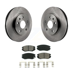 Front Disc Brake Rotors And Semi-Metallic Pads Kit For Chevrolet Malibu Buick LaCrosse Regal Limited K8S-100080
