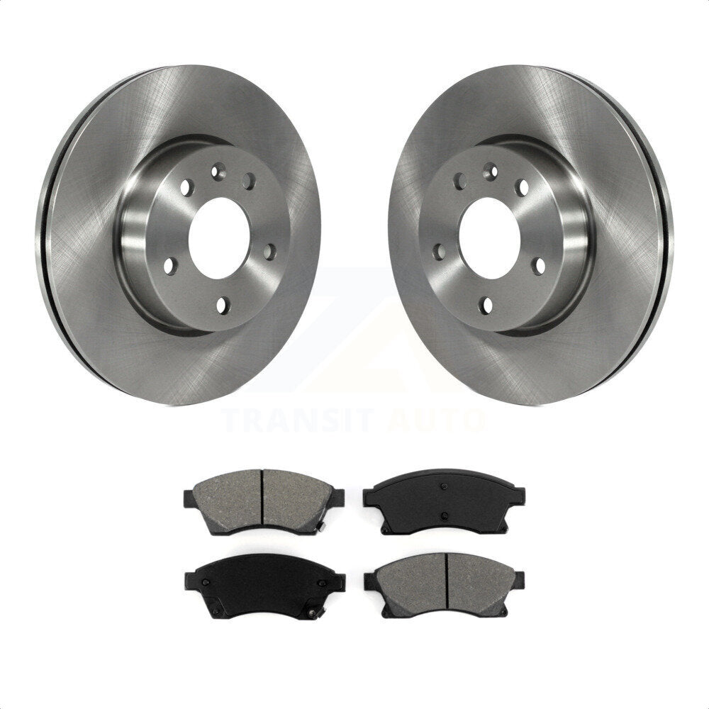 Front Disc Brake Rotors And Semi-Metallic Pads Kit For Cadillac ATS K8S-100085 by Transit Auto