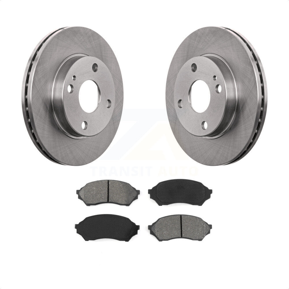 Front Disc Brake Rotors And Semi-Metallic Pads Kit For Mazda Protege K8S-100094 by Transit Auto