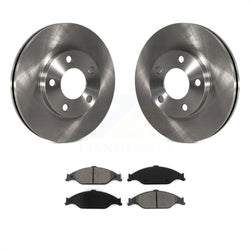 Front Disc Brake Rotors And Semi-Metallic Pads Kit For Ford Mustang K8S-100101