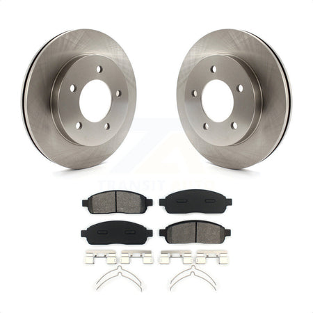 Front Disc Brake Rotors And Semi-Metallic Pads Kit For 2004 Ford F-150 4WD With 5 Lug Wheels K8S-100107 by Transit Auto