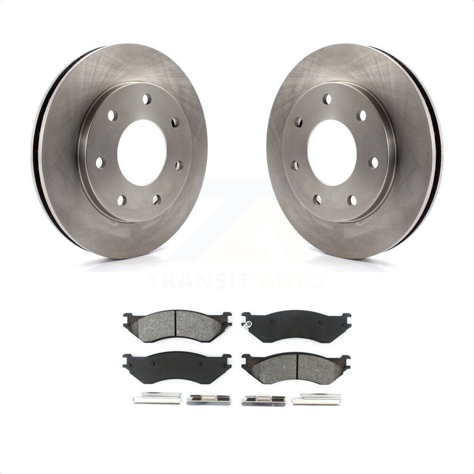 Front Disc Brake Rotors And Semi-Metallic Pads Kit For Ford F-150 F-250 HD Heritage 4WD K8S-100111 by Transit Auto