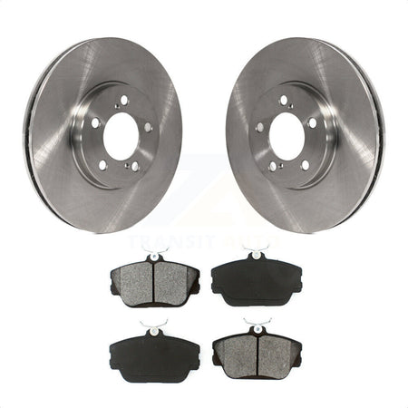 Front Disc Brake Rotors And Semi-Metallic Pads Kit For Ford Taurus Mercury Sable Lincoln Continental Thunderbird Mark VIII Cougar K8S-100115 by Transit Auto