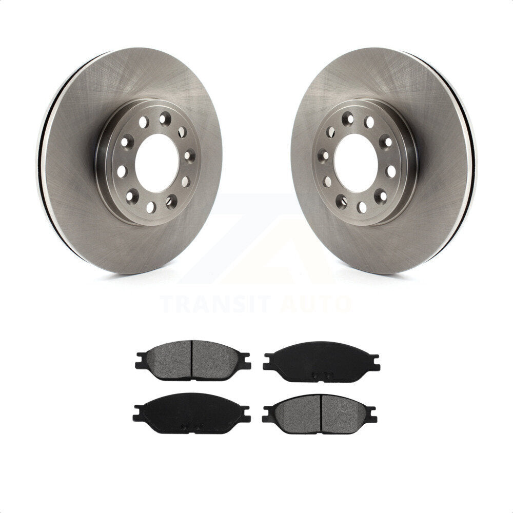 Front Disc Brake Rotors And Semi-Metallic Pads Kit For 1999-2003 Ford Windstar K8S-100118 by Transit Auto