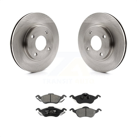 Front Disc Brake Rotors And Semi-Metallic Pads Kit For Ford Focus K8S-100121 by Transit Auto