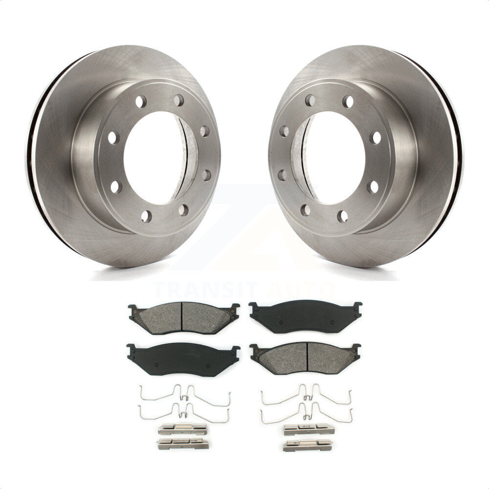 Front Disc Brake Rotors And Semi-Metallic Pads Kit For Ford F-550 Super Duty F-450 K8S-100122 by Transit Auto