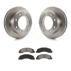 Front Disc Brake Rotors And Semi-Metallic Pads Kit For Ford F-250 Super Duty F-350 Excursion K8S-100123