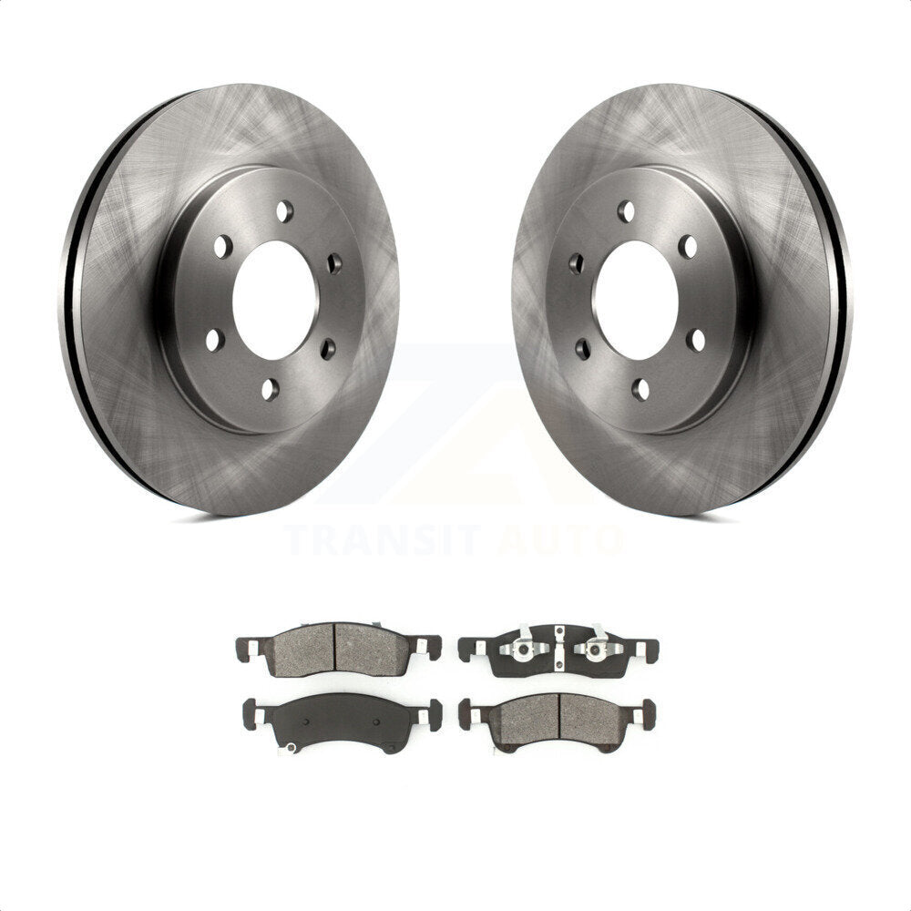 Front Disc Brake Rotors And Semi-Metallic Pads Kit For Ford Expedition Lincoln Navigator K8S-100130 by Transit Auto