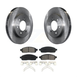 Front Disc Brake Rotors And Semi-Metallic Pads Kit For Ford F-150 Lincoln Mark LT With 6 Lug Wheels 4WD K8S-100133