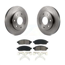 Front Disc Brake Rotors And Semi-Metallic Pads Kit For Ford F-150 Lincoln Mark LT 4WD K8S-100134