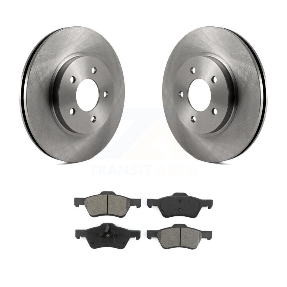 Front Disc Brake Rotors And Semi-Metallic Pads Kit For Ford Escape Mercury Mariner K8S-100137 by Transit Auto