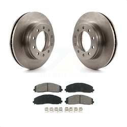 Front Disc Brake Rotors And Semi-Metallic Pads Kit For Ford F-350 Super Duty F-250 K8S-100143