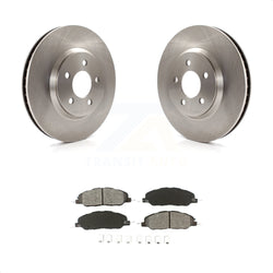Front Disc Brake Rotors And Semi-Metallic Pads Kit For Ford Mustang K8S-100146