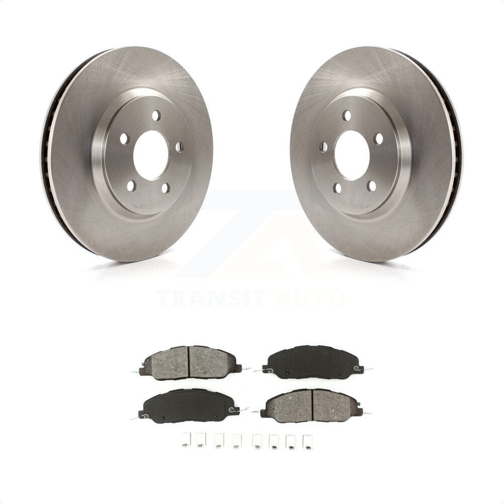 Front Disc Brake Rotors And Semi-Metallic Pads Kit For Ford Mustang K8S-100146 by Transit Auto