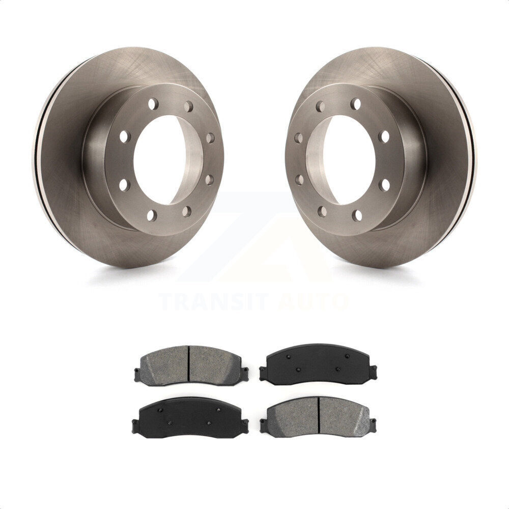 Front Disc Brake Rotors And Semi-Metallic Pads Kit For Ford F-350 Super Duty F-450 K8S-100148 by Transit Auto