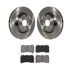 Front Disc Brake Rotors And Semi-Metallic Pads Kit For Ford Mustang K8S-100153
