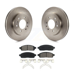 Front Disc Brake Rotors And Semi-Metallic Pads Kit For 2009 Ford F-150 With 6 Lug Wheels K8S-100163