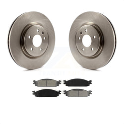 Front Disc Brake Rotors And Semi-Metallic Pads Kit For 2009-2010 Lincoln MKS K8S-100165