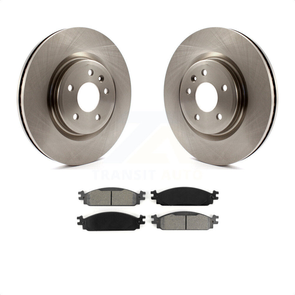 Front Disc Brake Rotors And Semi-Metallic Pads Kit For 2009-2010 Lincoln MKS K8S-100165 by Transit Auto