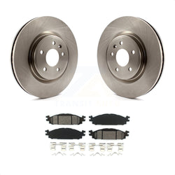 Front Disc Brake Rotors And Semi-Metallic Pads Kit For Ford Explorer Taurus Flex Lincoln MKT MKS K8S-100166