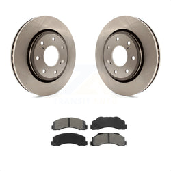 Front Disc Brake Rotors And Semi-Metallic Pads Kit For 2010-2014 Ford F-150 With 7 Lug Wheels K8S-100169
