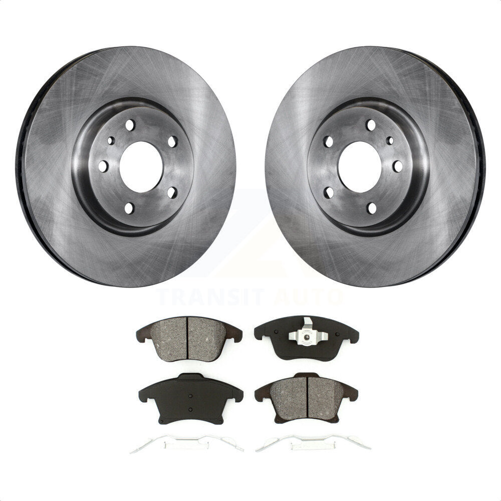 Front Disc Brake Rotors And Semi-Metallic Pads Kit For Ford Fusion Lincoln MKZ K8S-100174 by Transit Auto