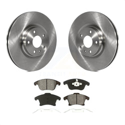 Front Disc Brake Rotors And Semi-Metallic Pads Kit For Ford Fusion Lincoln MKZ K8S-100175