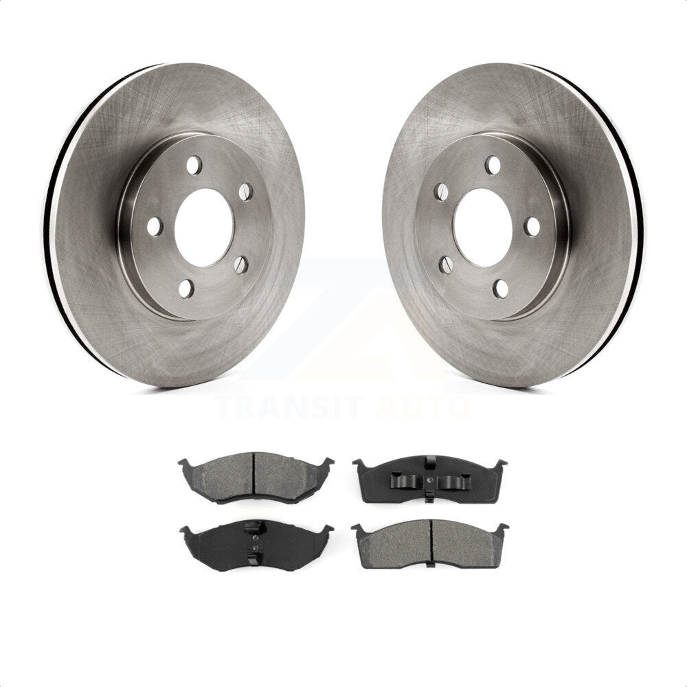 Front Disc Brake Rotors And Semi-Metallic Pads Kit For Neon Dodge Plymouth Chrysler SX 2.0 K8S-100200 by Transit Auto