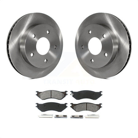 Front Disc Brake Rotors And Semi-Metallic Pads Kit For 2000-2001 Dodge Ram 1500 RWD K8S-100202 by Transit Auto