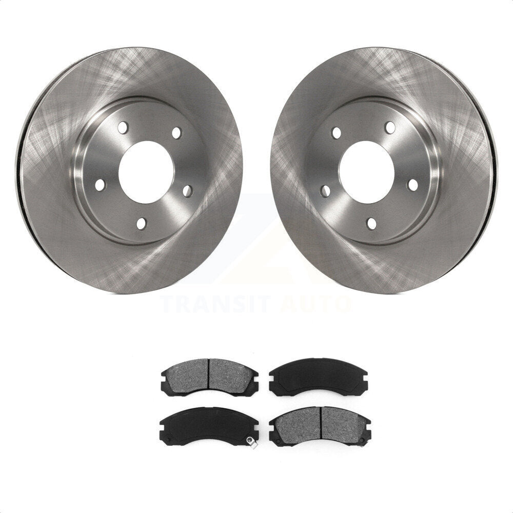 Front Disc Brake Rotors And Semi-Metallic Pads Kit For 2000 Mitsubishi Eclipse 3.0L K8S-100204 by Transit Auto