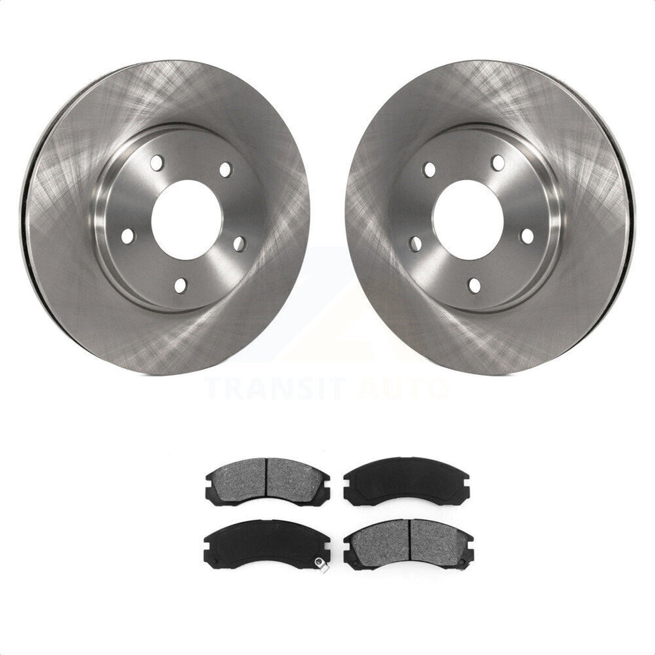 Front Disc Brake Rotors And Semi-Metallic Pads Kit For 2000 Mitsubishi Eclipse 3.0L K8S-100204 by Transit Auto