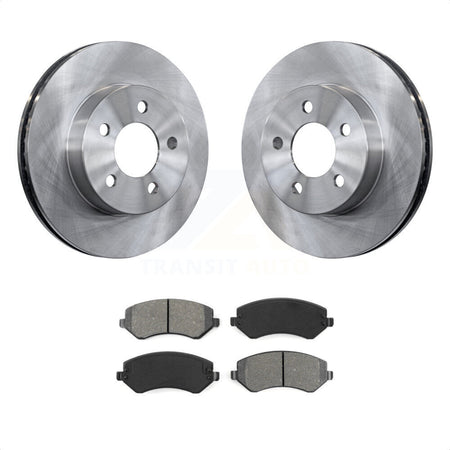 Front Disc Brake Rotors And Semi-Metallic Pads Kit For 2002-2007 Jeep Liberty K8S-100209 by Transit Auto