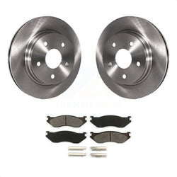 Front Disc Brake Rotors And Semi-Metallic Pads Kit For Dodge Ram 1500 Durango K8S-100215