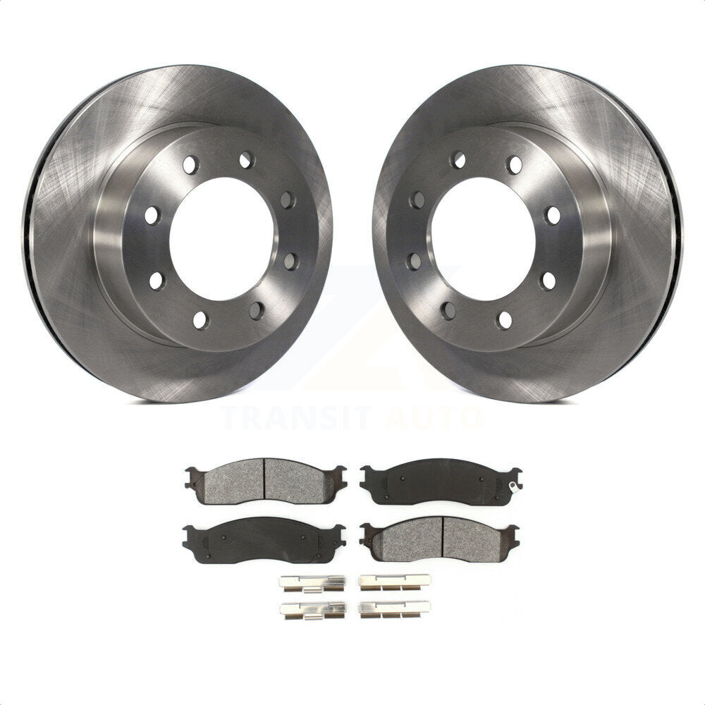 Front Disc Brake Rotors And Semi-Metallic Pads Kit For Dodge Ram 2500 1500 3500 K8S-100218 by Transit Auto