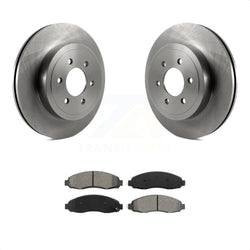 Front Disc Brake Rotors And Semi-Metallic Pads Kit For 2003-2004 Dodge Dakota K8S-100219