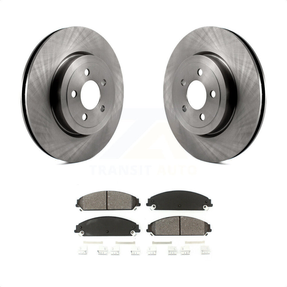 Front Disc Brake Rotors And Semi-Metallic Pads Kit For Dodge Charger Chrysler 300 Challenger Magnum K8S-100223 by Transit Auto