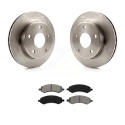 Front Disc Brake Rotors And Semi-Metallic Pads Kit For Dakota Dodge Mitsubishi Raider Ram K8S-100224