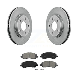 Front Disc Brake Rotors And Semi-Metallic Pads Kit For Dodge Caliber Mitsubishi Lancer K8S-100228