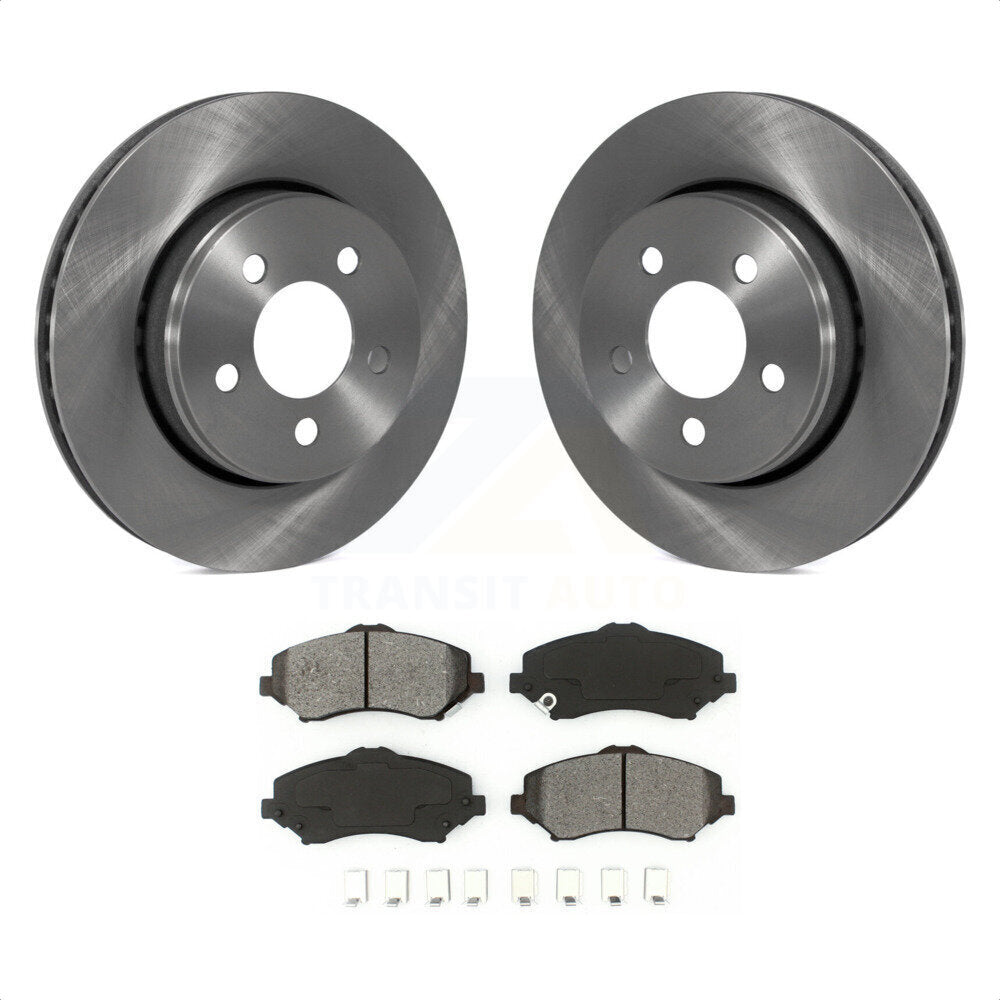 Front Disc Brake Rotors And Semi-Metallic Pads Kit For Jeep Liberty Dodge Nitro K8S-100231 by Transit Auto