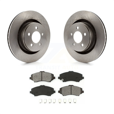 Front Disc Brake Rotors And Semi-Metallic Pads Kit For Jeep Liberty Dodge Nitro With 332mm Diameter Rotor K8S-100235 by Transit Auto