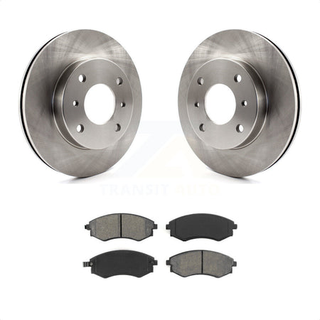 Front Disc Brake Rotors And Semi-Metallic Pads Kit For INFINITI G20 K8S-100257 by Transit Auto