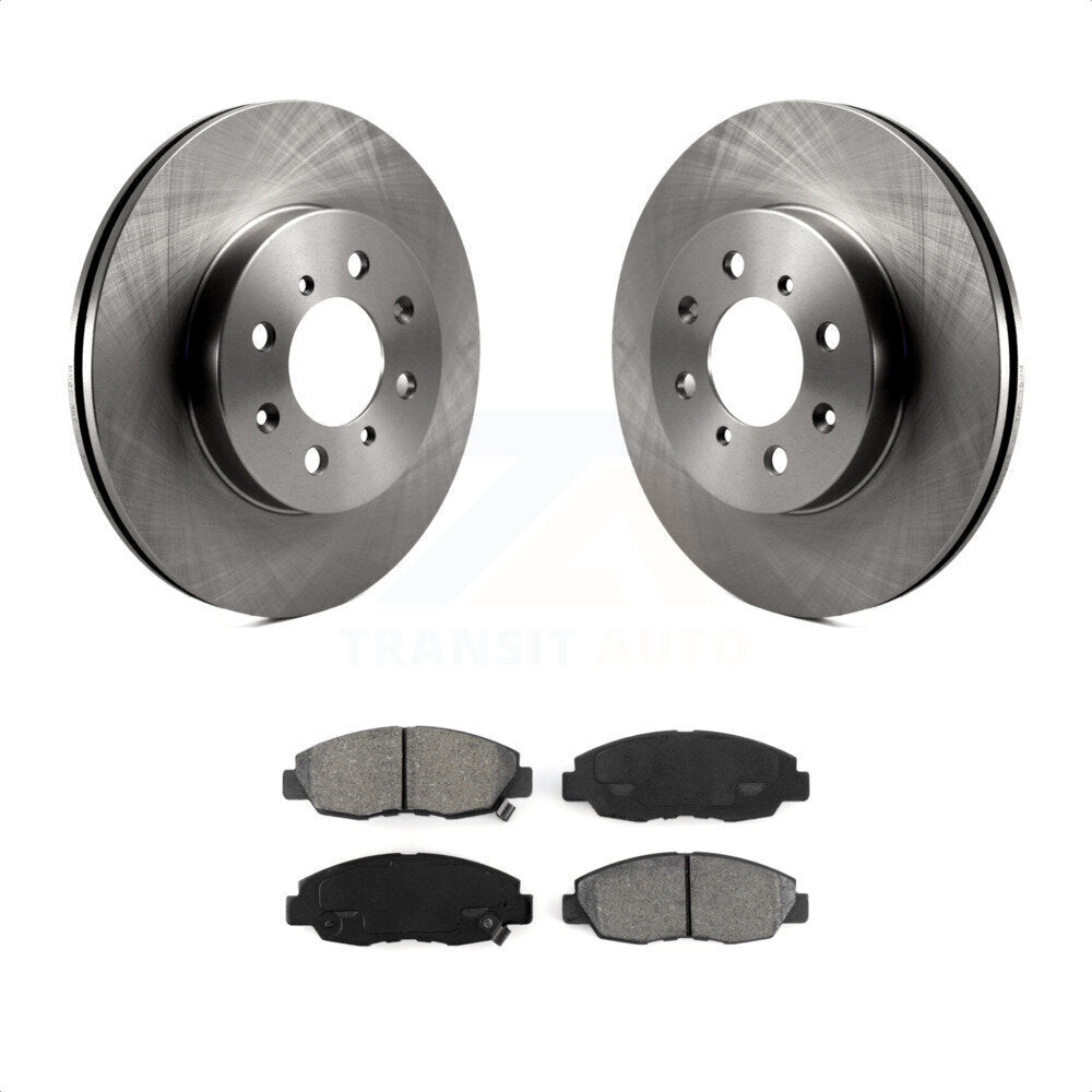 Front Disc Brake Rotors And Semi-Metallic Pads Kit For Honda Civic Insight Acura EL K8S-100261 by Transit Auto