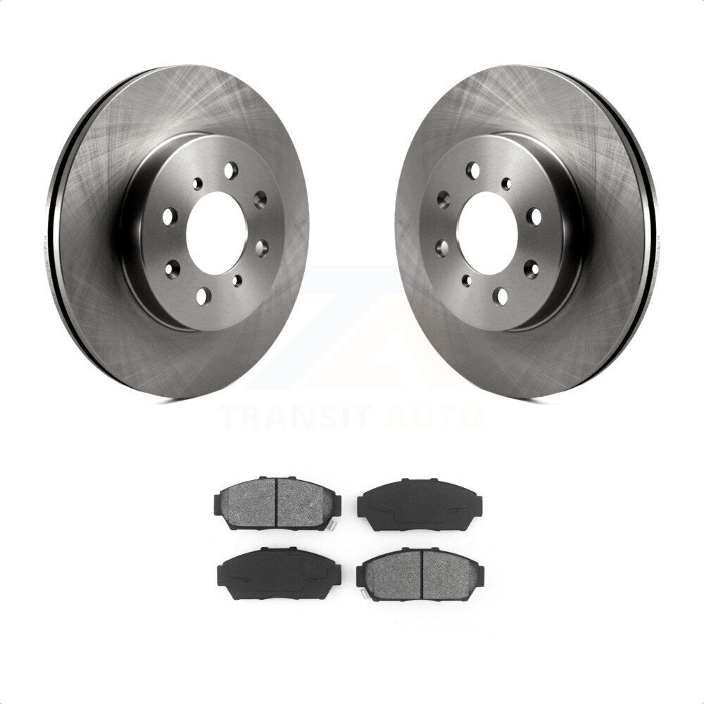 Front Disc Brake Rotors And Semi-Metallic Pads Kit For Acura Integra Honda Civic K8S-100262 by Transit Auto