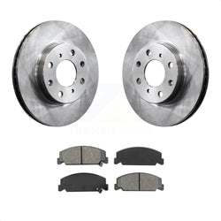 Front Disc Brake Rotors And Semi-Metallic Pads Kit For Honda Civic del Sol CRX K8S-100267